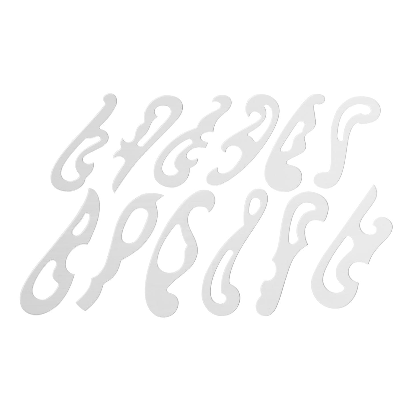 1-811-0004／雲型定規 24cm 12枚組