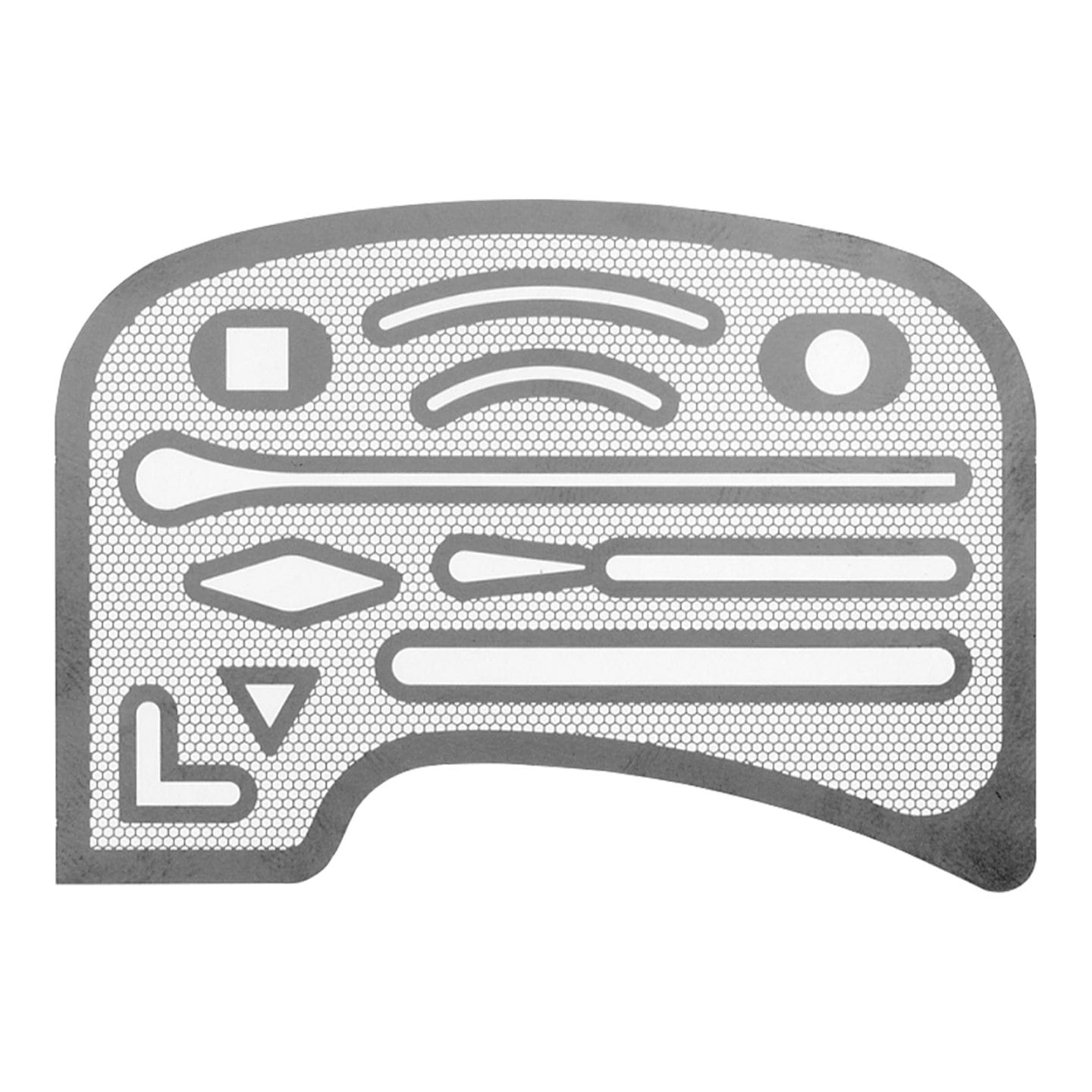 1-820-0002／メッシュ精密字消板