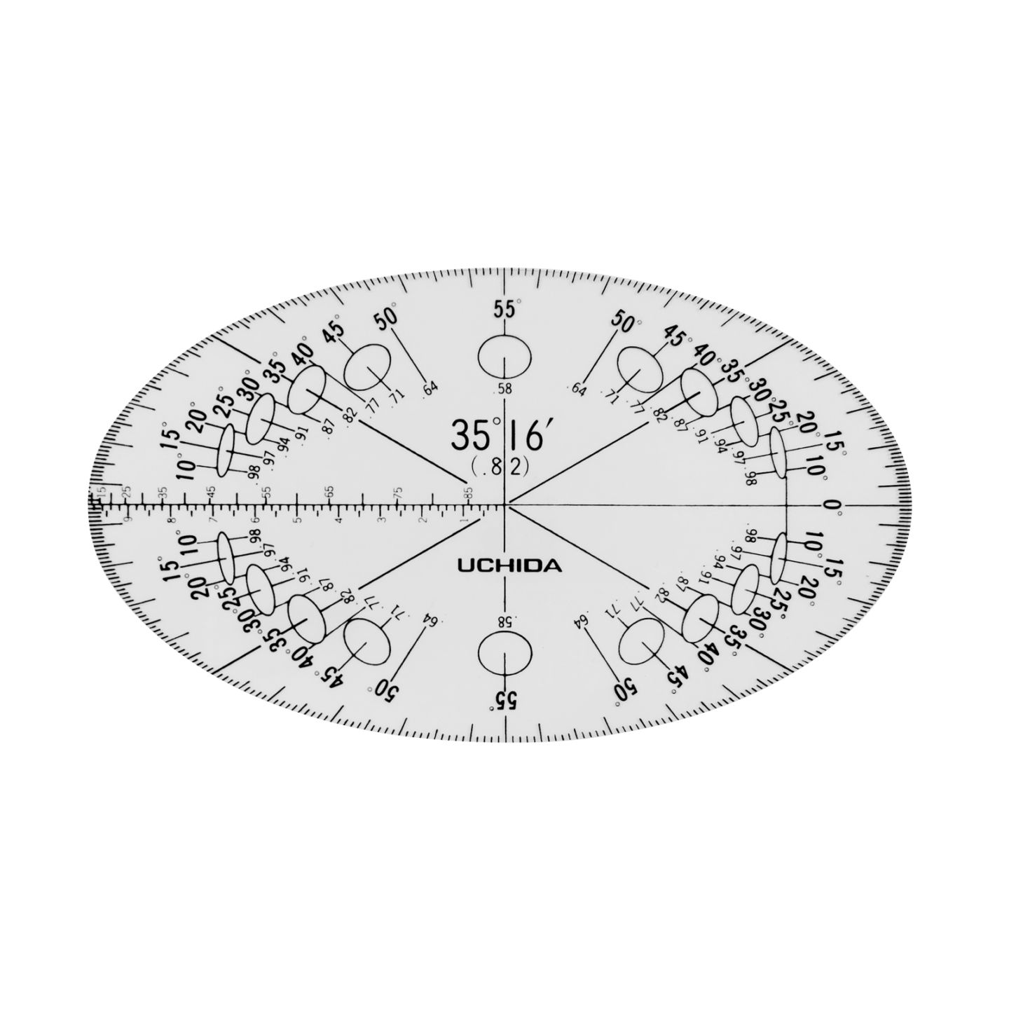 1-822-0203／立体分度器 35°16’