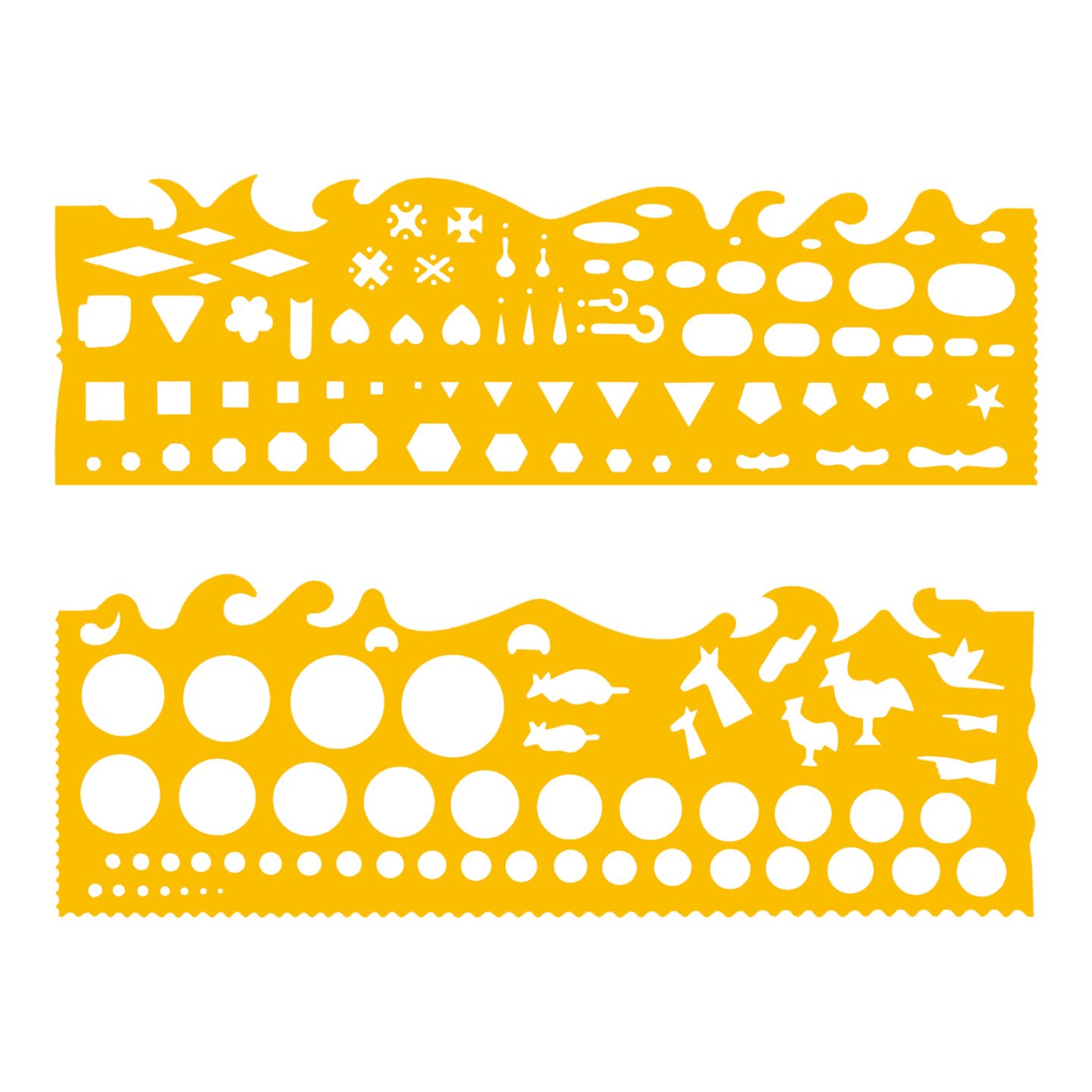 1-843-0071／テンプレート NO.71 カット定規