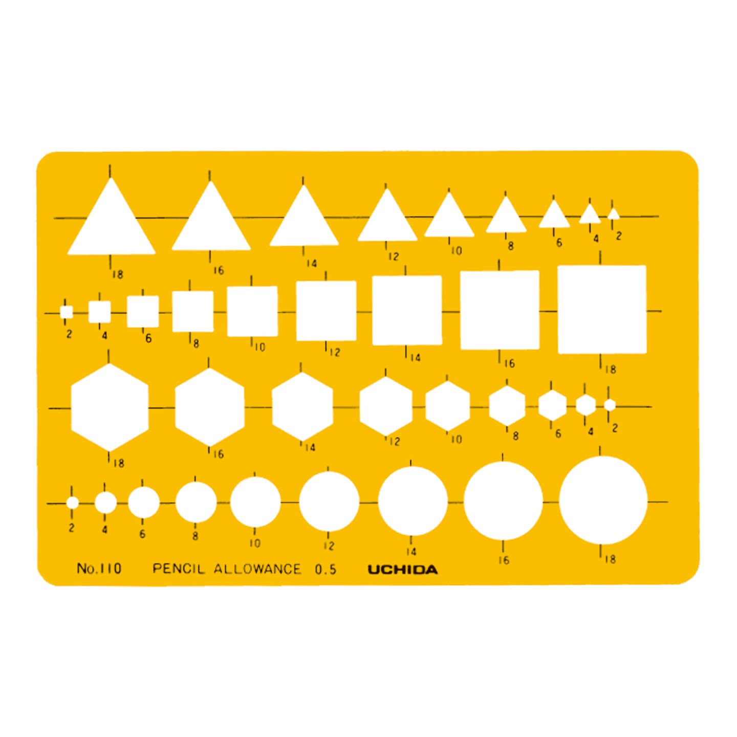 1-843-0110／テンプレート NO.110 組合せ定規