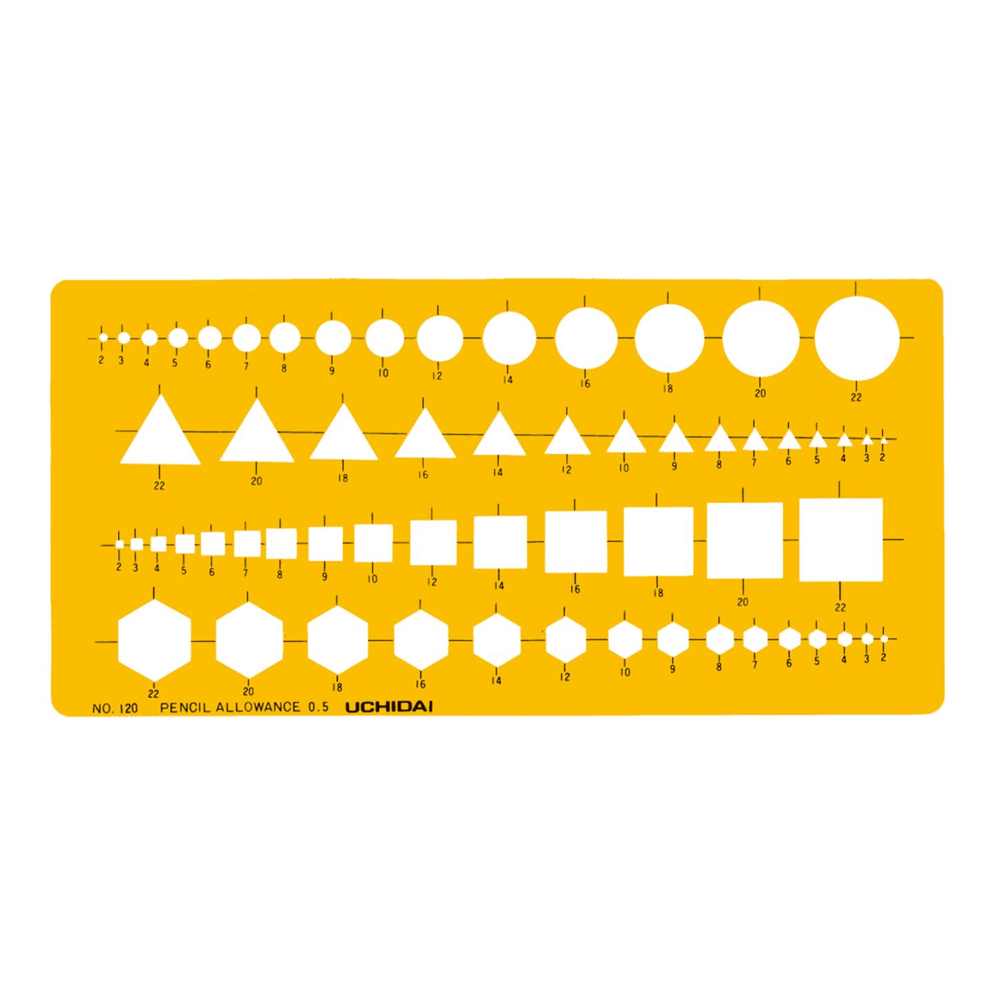 1-843-0120／テンプレート NO.120 組合せ定規