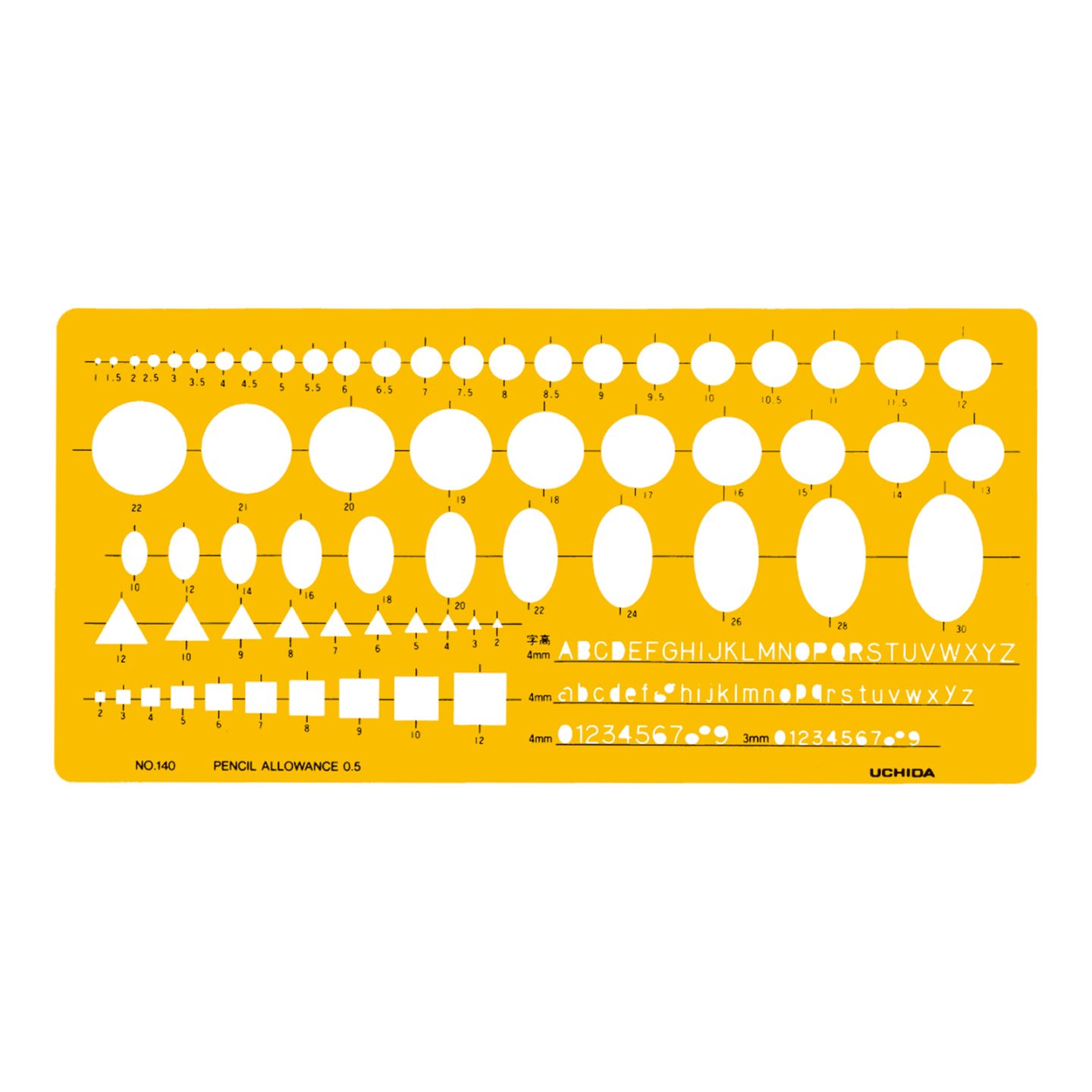 1-843-0140／テンプレート NO.140 組合せ定規