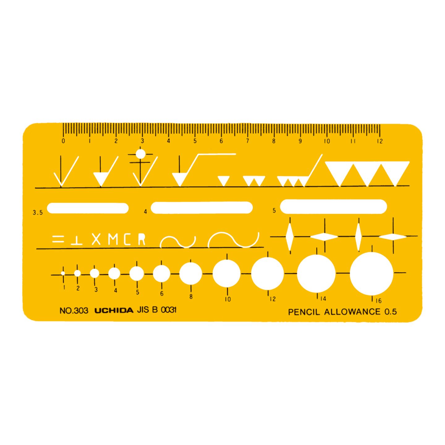 1-843-0303／テンプレート NO.303 仕上記号