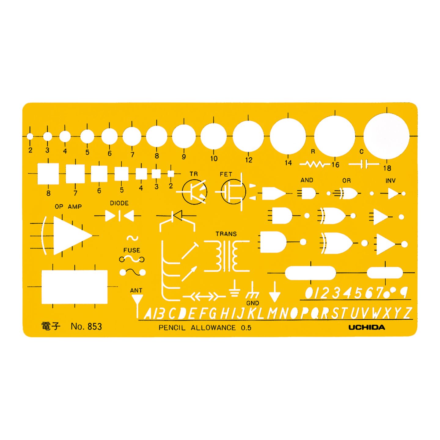 1-843-0853／テンプレート NO.853 電子