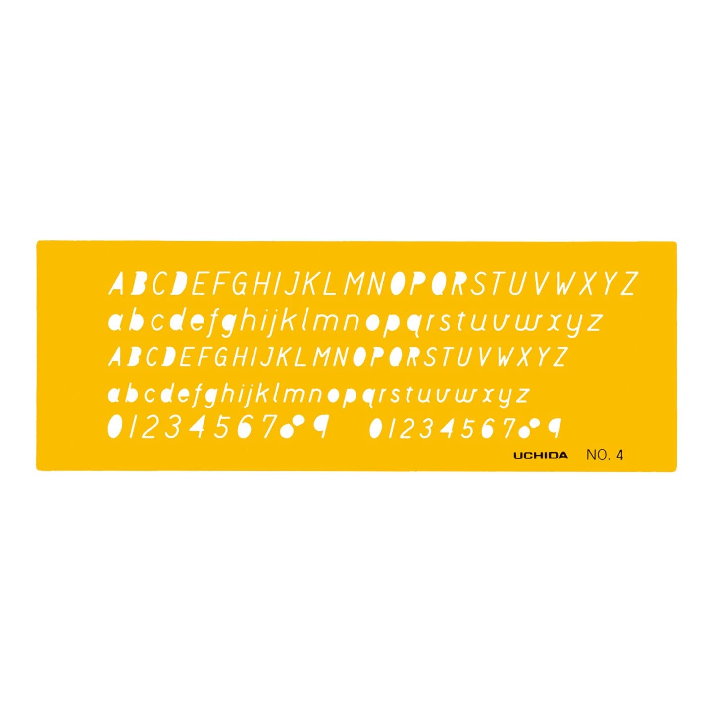 1-843-1004／テンプレート NO.4 英字・数字