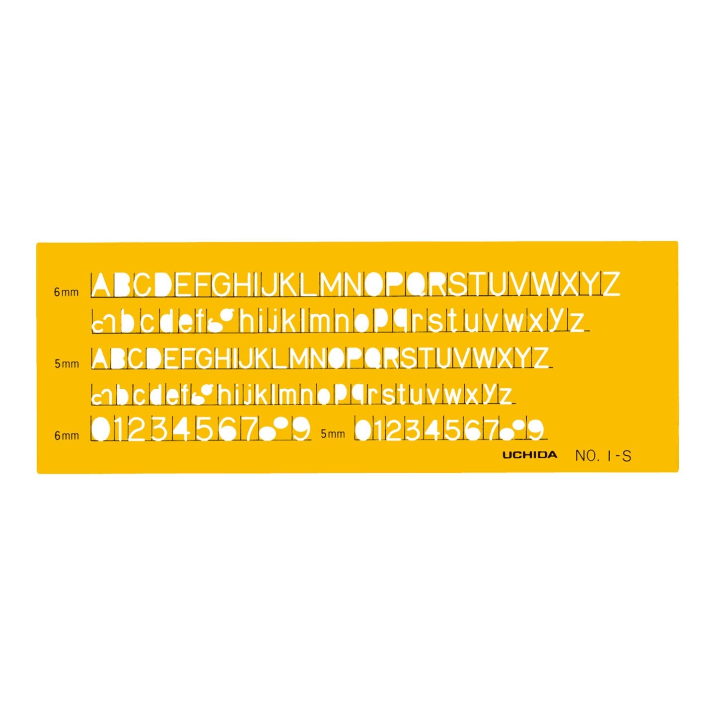 1-843-1011／テンプレート NO.1-S 英字・数字