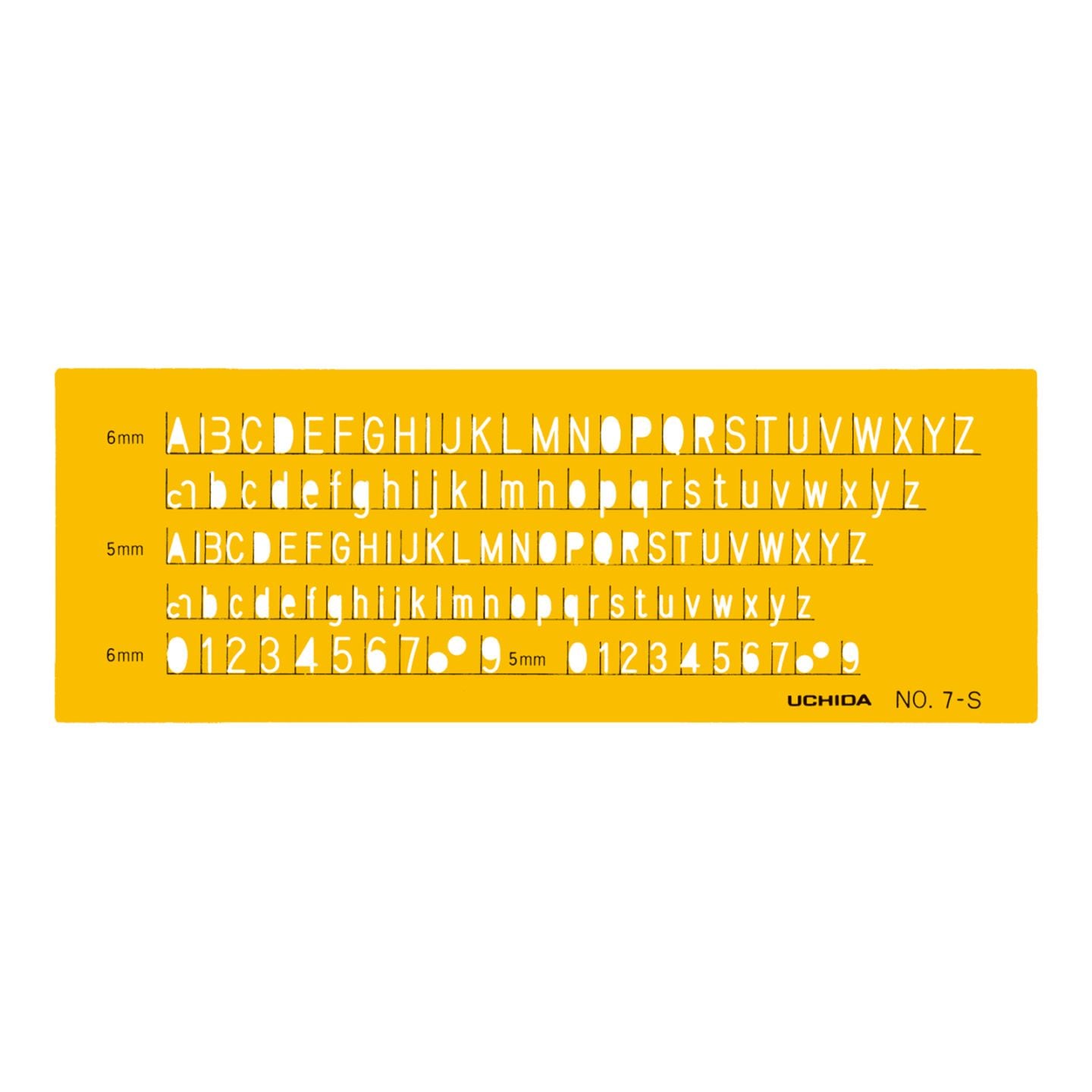 1-843-1017／テンプレート NO.7-S 英字・数字