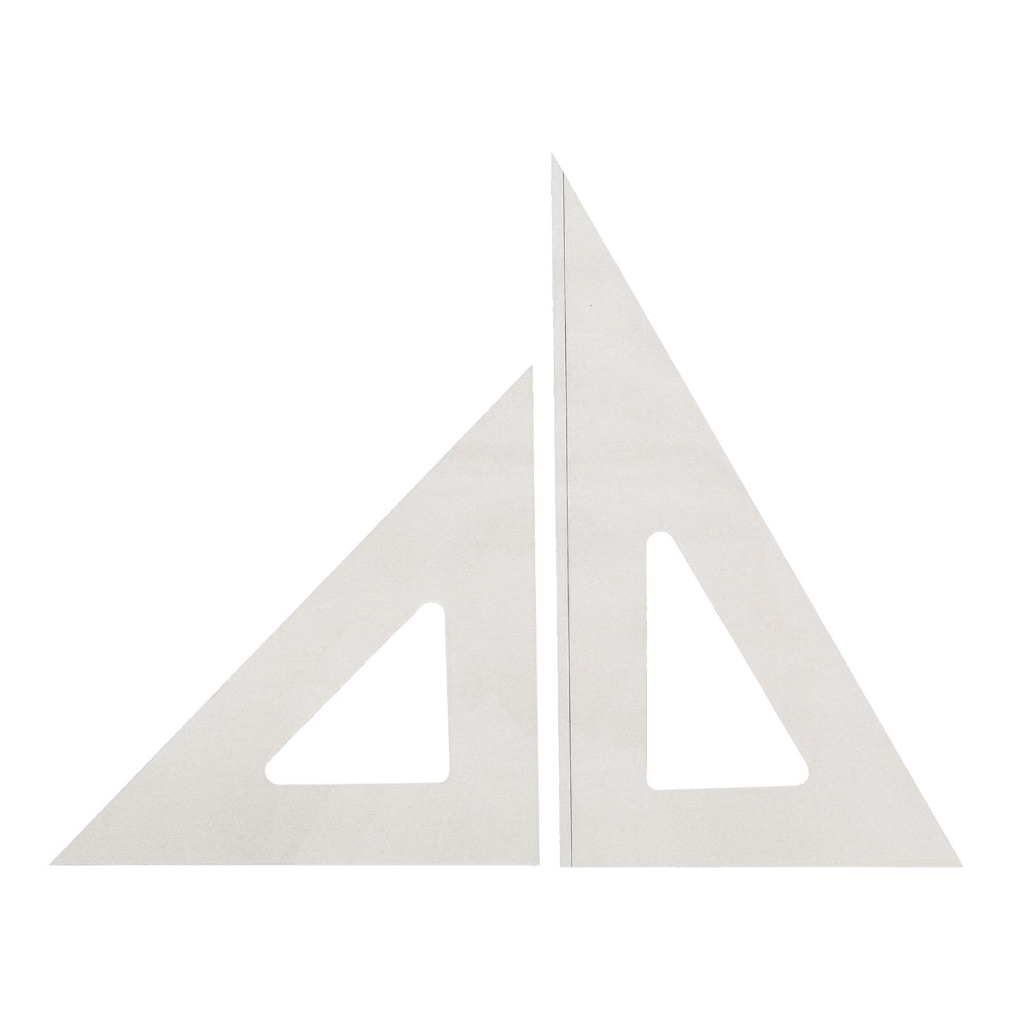 214-0033／船舶試験用三角定規 30cm 2mm厚（黒線入 S230B）