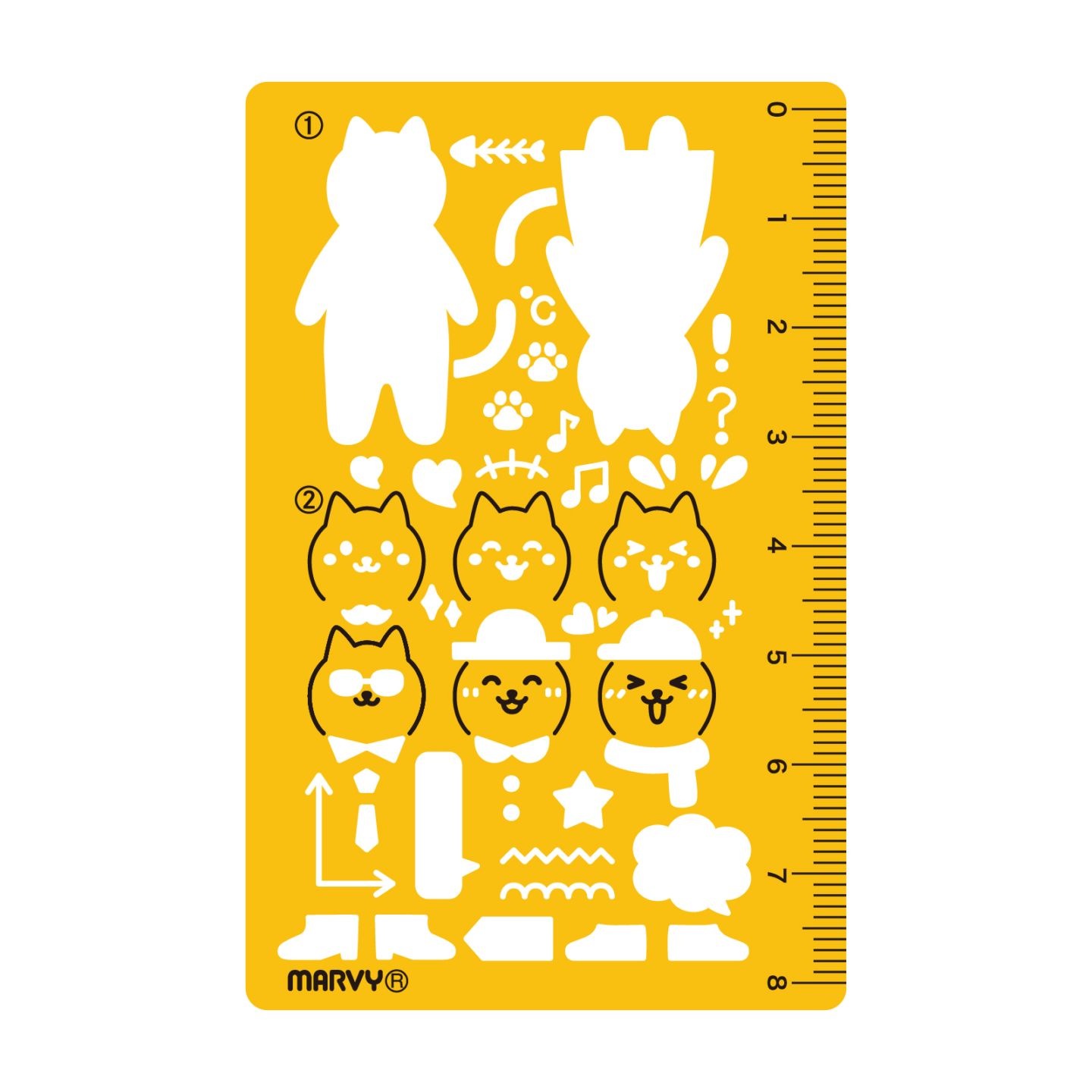 カードサイズテンプレート ネコ（Cat）