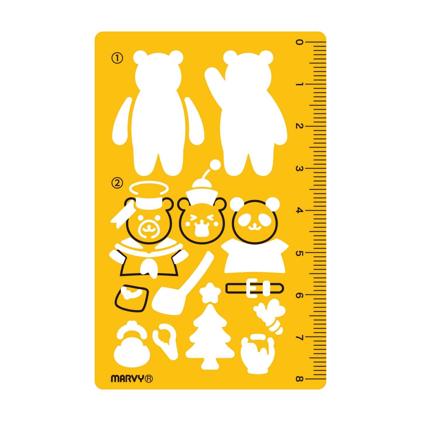 カードサイズテンプレート クマ（Bear）