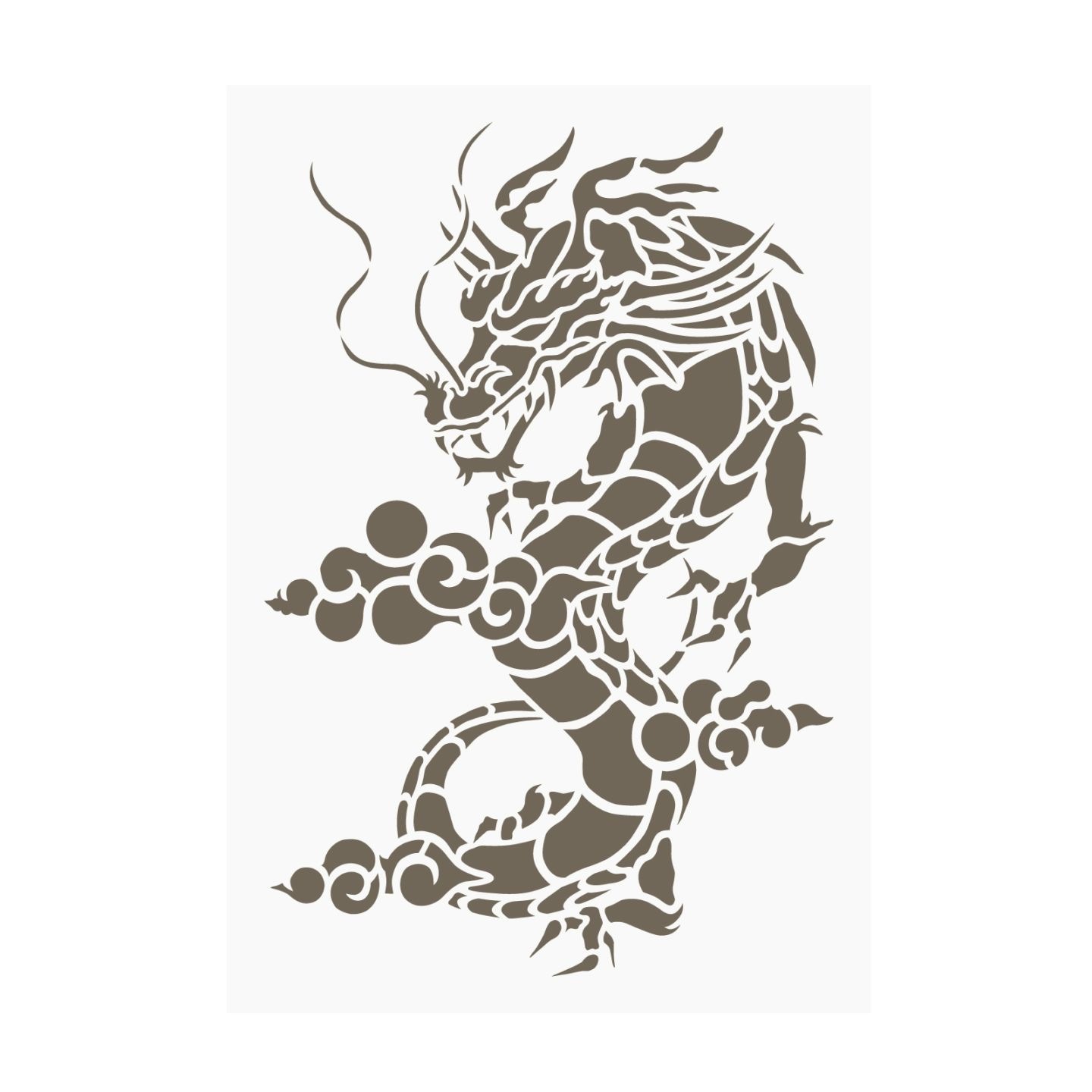 シール式ステンシル 昇竜