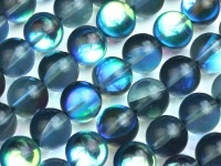 パワーストーン/ブラックムーンクリスタル（ルナフラッシュ）/ラウンド/12mm/1連|ムーンクリスタル（ルナフラッシュ）
