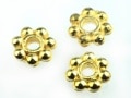 【激安】パーツ・副資材/メタルパーツ/飾り金具/ゴールド/4mm/花/10個|パーツ・副素材