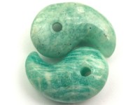 5A/天然石/勾玉（まがたま）/ロシアンアマゾナイト（amazonite/天河石）/Sサイズ/1粒【天然石/パワーストーン】【アメリカツーソン・香港展示会・世界各地出展品買い付け】|天然石　勾玉|天然