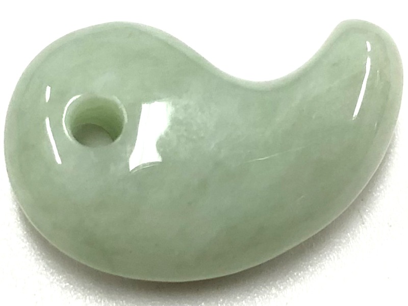 ミャンマー産 天然本翡翠 印材 ヒスイ印鑑 (2個)☆美しい石目☆ 限定