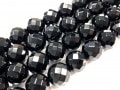 超定番！★艶のある黒石★天然石ビーズ/オニキス/64面カット/10mm/1連【天然石/パワーストーン】【アメリカツーソン・香港展示会・世界各地出展品買い付け】