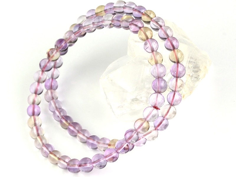 AAAA/天然石ブレスレット/アメトリン/ラウンド/6mm/個☆｜天然石や  