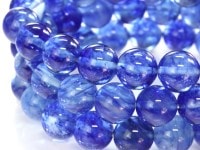空気感のあるブルーカラー★パワーストーン/ブレスレット/ブルークォーツ/ラウンド/10mm/1本【アメリカツーソン・香港展示会・世界各地出展品買い付け】付け】