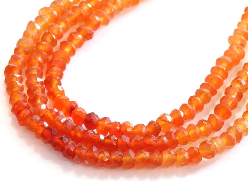 AAA/天然石ビーズ/ファイヤーオパール(グラデーション)/ボタンカット/2  