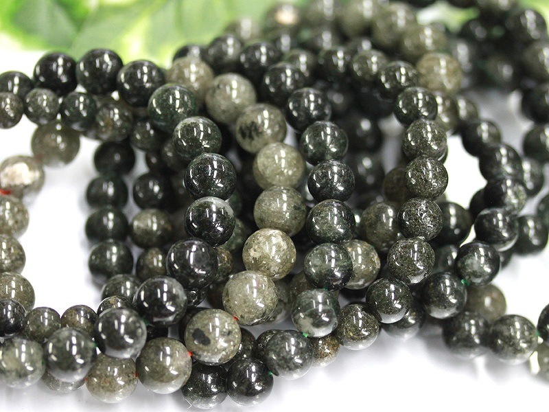 深みのある重厚感☆美しい庭園風景入り☆2A/天然石ブレスレット  