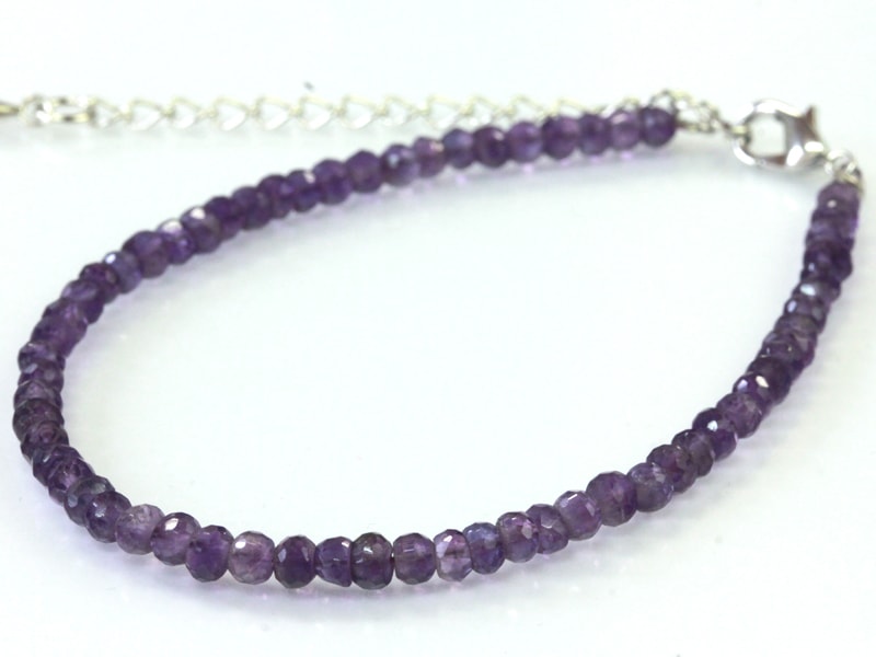 ≪20％OFF≫超特価SALE】天然石ブレスレット/アメジスト(amethyst/紫