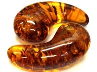 天然石/勾玉（まがたま）/琥珀・アンバー/Lサイズ/1個|天然石　勾玉|天然石・パワーストーン各種