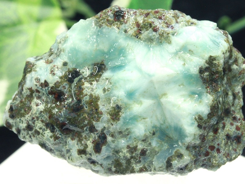 激レア 1点物 ドミニカ共和国産 母岩付き 希少ラリマー 原石