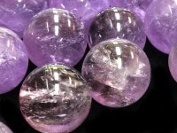 人気の丸玉★天然石/ブラジル産アメジストボール/ラウンド/約22〜25mm/1個【ネコポス不可】【アメリカツーソン・香港展示会・世界各地出展品買い付け】|原石・タンブル・ボール・ポイント・化石|天然石