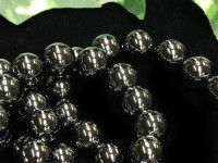 激安！定番石★艶々光沢！★パワーストーンブレスレット/ヘマタイト/ラウンド/12mm/1本【天然石/パワーストーン】【アメリカツーソン・香港展示会・世界各地出展品買い付け】