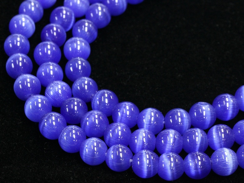 人気！☆限定入荷☆パワーストーンビーズ/キャッツアイブルー002/約6mm 
