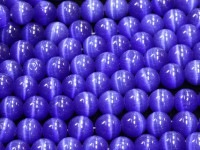 人気！★限定入荷★パワーストーンビーズ/キャッツアイブルー002/約10mm/1連【天然石/パワーストーン】【アメリカツーソン・香港展示会・世界各地出展品買い付け】|ガラス・プラスチック製：ビーズ|ガ
