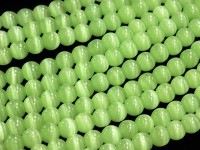人気！★限定入荷★パワーストーンビーズ/キャッツアイグリーン002/約6mm/1連【天然石/パワーストーン】【アメリカツーソン・香港展示会・世界各地出展品買い付け】|ガラス・プラスチック製：ビーズ|ガ