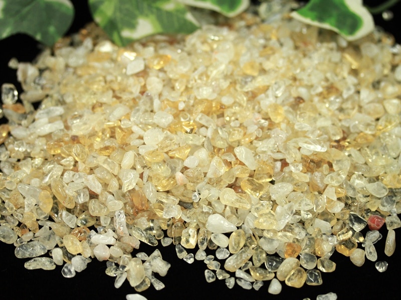 シトリン【黄水晶】ダブルポイントAAAAA 超透明 2個セット