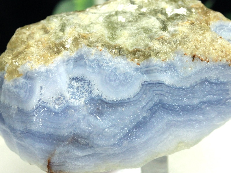 メノウジオード原石 ブルー天然石レア