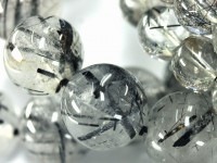 限定入荷★極上！★しっかり黒針入り★天然石ブレスレット/ブラックトルマリン（電気石/Tourmaline)/ラウンド/8mm/1本【天然石/パワーストーン】【アメリカツーソン・香港展示会・世界各地出展