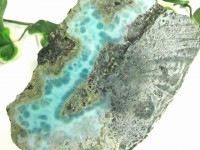 超激レア！カリブ海の宝石★1点もの★ドミニカ共和国産/超希少ラリマー（ブルーペクトライト）/母岩付きラフ原石/サイズ約H37×W105×D68/317g/1個【アメリカツーソン・香港展示会・世界各地出