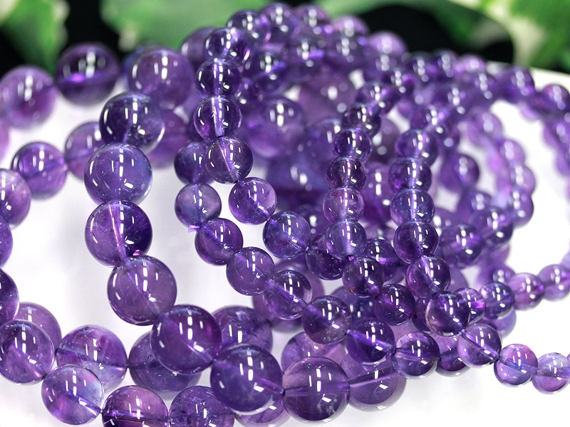ウルグアイ産 アメジスト　12mm数珠ネックレス ウルグアイ産 アメジスト 12mm数珠ネックレス ウルグアイ産アメジスト