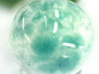 【大玉★1点物】超激レア！カリブ海の宝石★高発色、高品質4Aグレード★世界三大ヒーリングストーン★占い・開運・風水★天然石/ラリマーボール/ラウンド/約43mm、116g/1個【ネコポス不可】【天然石