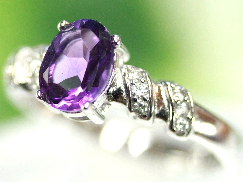 天然アメジスト&サファイア&ガーネット5.00ct Silver925リング 天然アメジスト&サファイア&ガーネット5.00ct Silver925リング