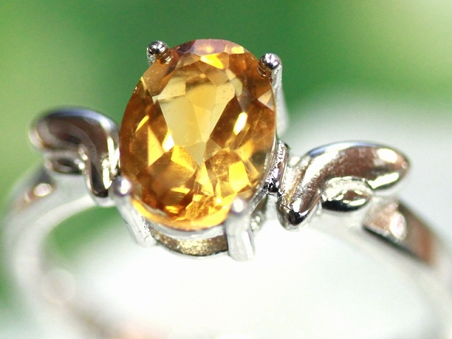シトリン　オレンジ　天然石　指輪　リング　ゴールド　フリーサイズ　パワーストーン citrine_17_01.jpg