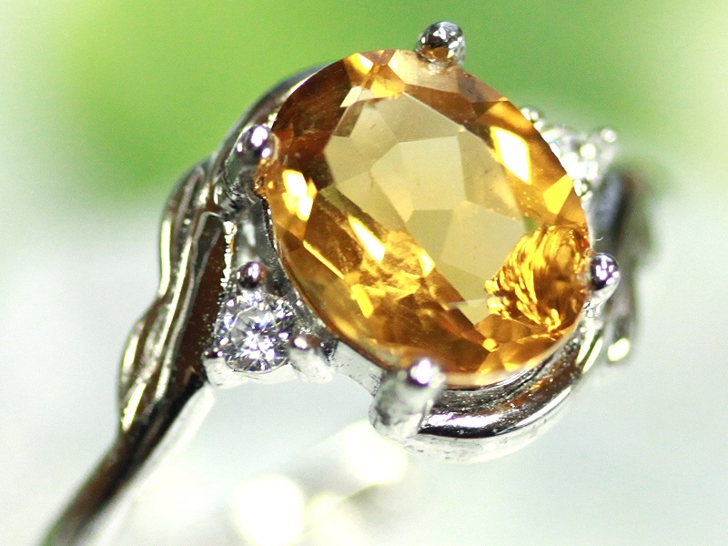 最も優遇 高品質天然石☆sv925製/天然石リング/シトリンシルバーリング アクセサリー