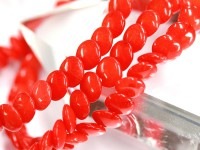 【限定入荷】天然石ブレスレット/オレンジ珊瑚/ボタンカット/8×3mm/1本【アメリカツーソン・香港展示会・世界各地出展品買い付け】|コーラル(珊瑚)