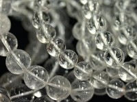 輝くシルバーカラーの針★金運・仕事運・心身のバランス★2A/天然石ブレスレット/シルバールチルクォーツ（Silver Rutilelated quartz/金紅石入り水晶） /ラウンド/7.5-8.4