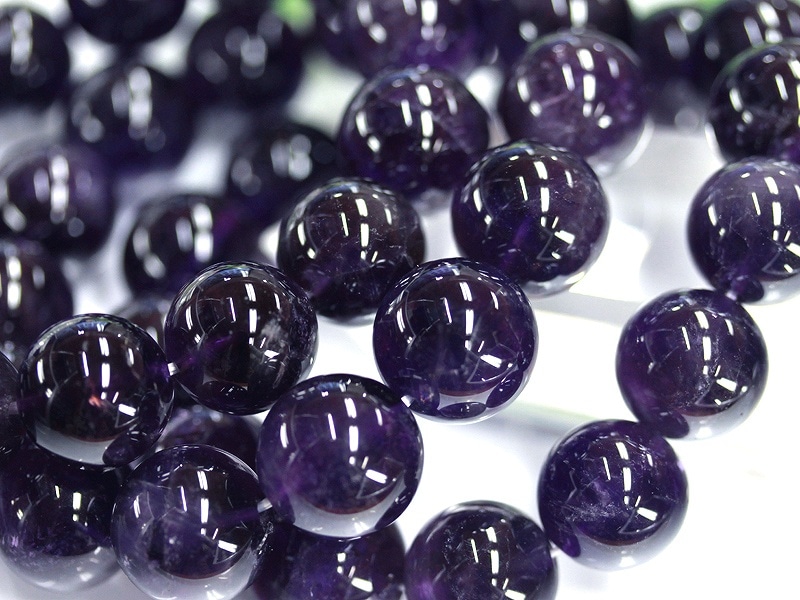 �ڢ�20��OFF��Ķ�ò�SALE�� ���ʤ��뿼�����礤���֥饸�뻺���𡹸�����3A/ŷ���Х֥쥹��å�/�ǥ����ץ��᥸���ȡ�Amethyst/��徽��/�饦���/15.5-16.4mm/1�ܡ�ŷ����/�ѥ���ȡ���ۡڥ���ꥫ�ġ����󡦹��Ÿ�����������Ͻ�Ÿ���㤤�դ���