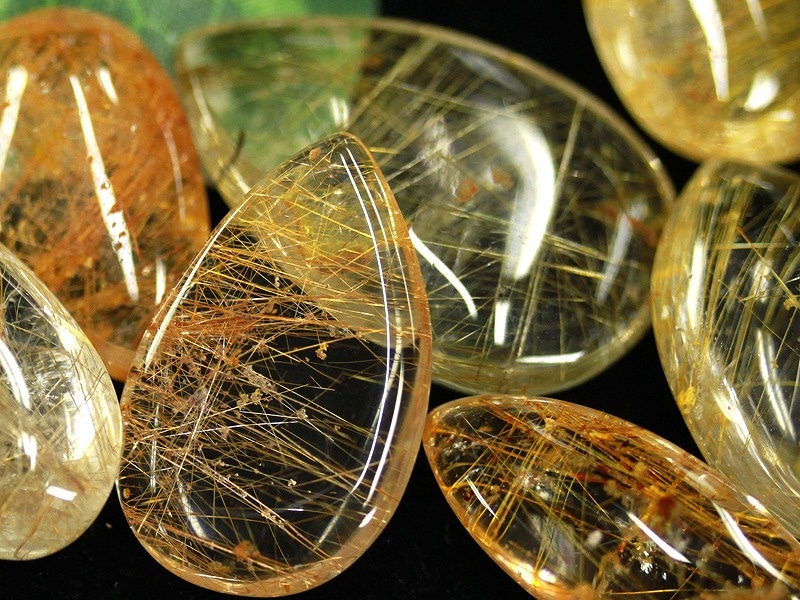激安！限定入荷☆金運・財運の石☆透明度◎輝く金針☆ルース（裸石