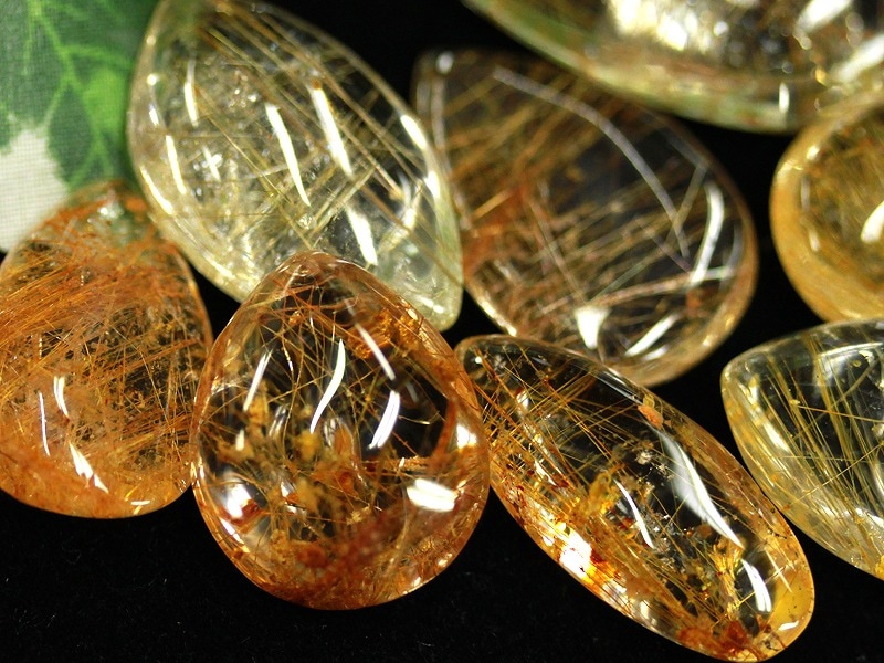 激安！限定入荷☆金運・財運の石☆透明度◎輝く金針☆ルース（裸石