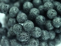 激安！人気★天然石ブレスレット/ラヴァストーン（Lava Stone/熔岩石）/ラウンド/約10mm/1本【天然石/パワーストーン】【アメリカツーソン・香港展示会・世界各地ミネラルショー出展品買い付け