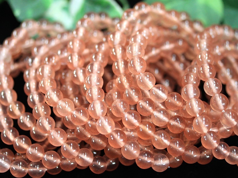 天然石 超高品質 サーモンピンク モルガナイト ブレスレット