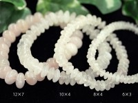 【≪20％OFF≫超特価SALE】超定番★愛と優しさの石★天然石ブレスレット/ローズクォーツ/ボタンカット/6×3mm/1本【天然石/パワーストーン】【アメリカツーソン・香港展示会・世界各地出展品買い